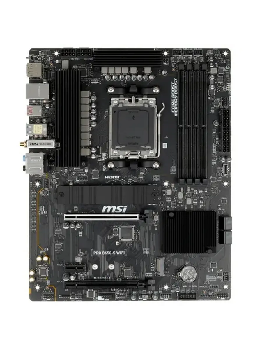 Материнская плата PRO B650-S WIFI Socket AM5 4хDDR V 2хM.2 MSI 236699161 купить за 15 905 ₽ в интернет‑магазине Wildberries