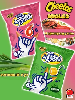 Чипсы Читос Bugles морепродукты, зеленый лук CHEETOS 236734795 купить за 517 ₽ в интернет-магазине Wildberries