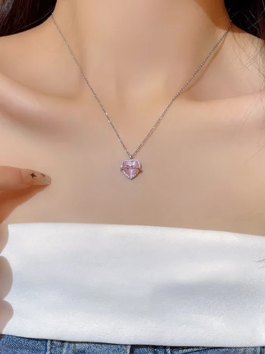 Sv-Profit Колье с подвеской бижутерия, серый, фото 2