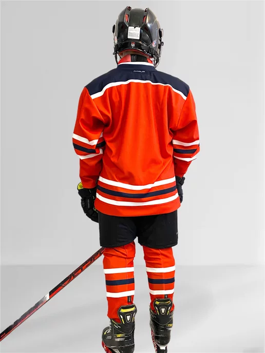 NPP HOCKEY Хоккейная майка джерси свитер тренировочный, оранжевый, фото 4
