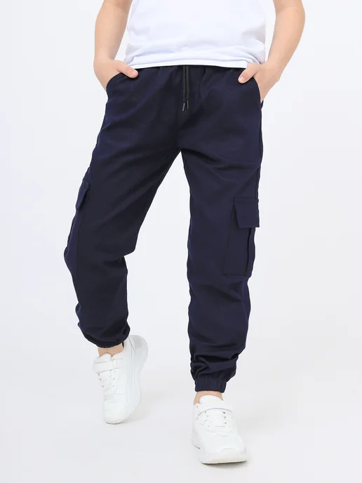 Iconicshop Джинсы для мальчика широкие на резинке, вариант, фото 7