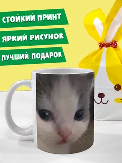 Кружка мем котик