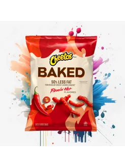 Чипсы Читос Crunchy Baked Flamin' Hot USA 1 шт