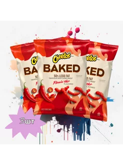 Чипсы Читос Crunchy Baked Flamin' Hot USA 3 шт