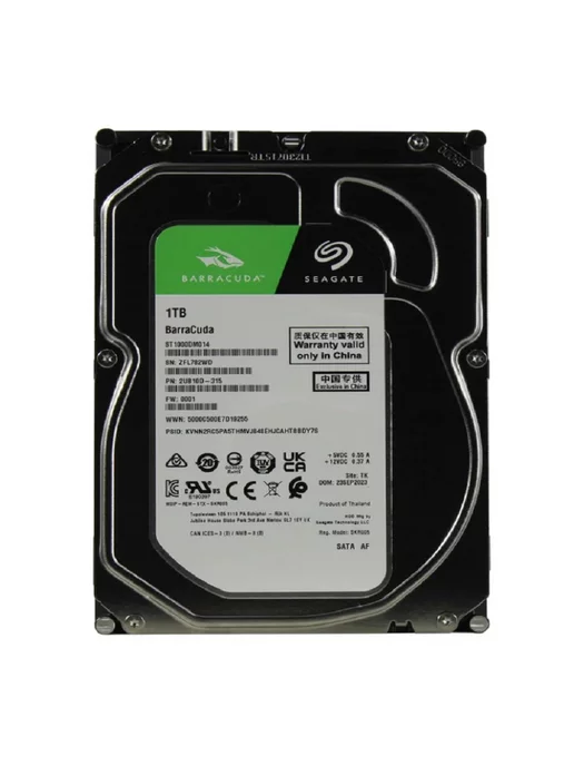 seagate Жесткий диск HDD 1,0Tb ST1000DM014 Barracuda7200,256, 1 ТБ, фото 3