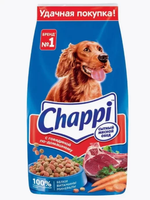 Сухой корм CHAPPI Чаппи По-Домашнему для собак, говядина, 2,5 кг, фото 2