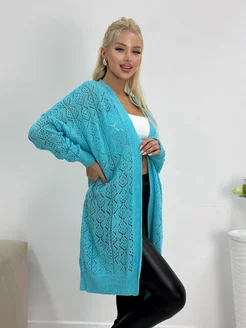 Кардиган длинный вязаный оверсайз MAY BOUTIQUE 236898028 купить за 1 093 ₽ в интернет-магазине Wildberries