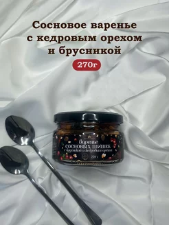 Сосновое варенье с брусникой и кедровым орехом