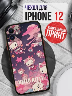 Чехол на IPHONE 12 с принтом хеллоу китти детский