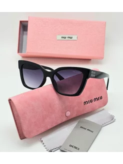 Солнцезащитные очки miu miu КИДДИ 236983090 купить за 1 912 ₽ в интернет-магазине Wildberries