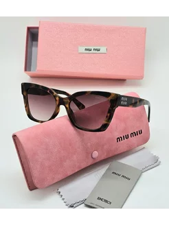 Солнцезащитные очки miu miu КИДДИ 236983092 купить за 2 069 ₽ в интернет-магазине Wildberries