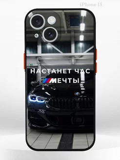 Чехол на iPHONE 15 с принтом машина BMW