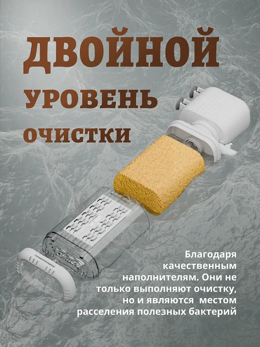 GeNine Мощный фильтр для аквариума маленького, белый, фото 4