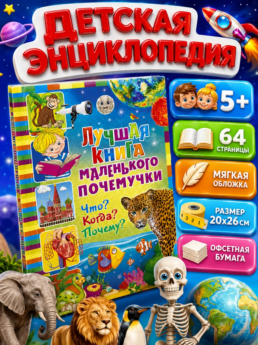 Лучшая книга маленького почемучки. Что Когда Почему