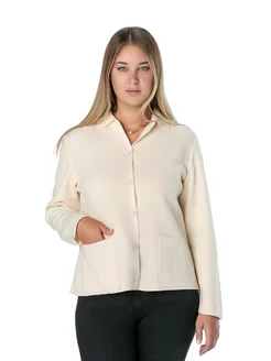 Кофта укороченная пиджак на пуговицах IGLENA 237105235 купить за 1 568 ₽ в интернет‑магазине Wildberries