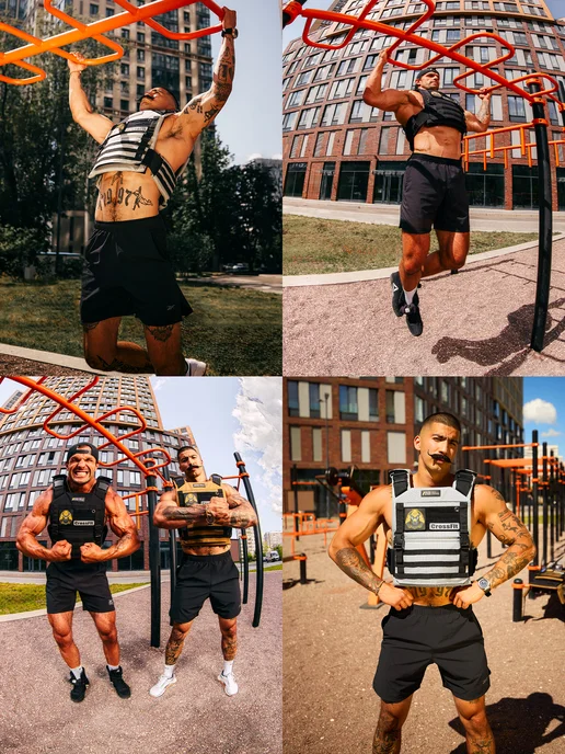 IRON STAR Жилет утяжелитель GROM, 20 кг, с грузом для спорта, 20 кг, фото 2