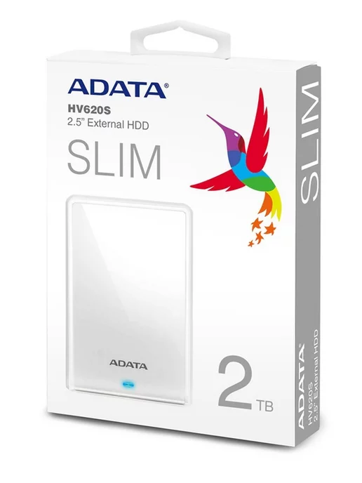 ADATA 2 ТБ Внешний HDD HV620S (AHV620S-2TU31-CWH), белый, 2 ТБ, фото 2