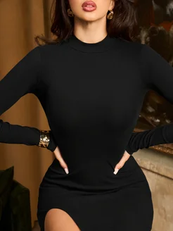 Платье лапша вечернее праздничное с разрезом Modjimoda 237156982 купить за 1 053 ₽ в интернет-магазине Wildberries
