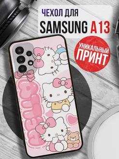 Чехол на SAMSUNG A13 с принтом hello kitty детский