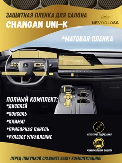 Комплект пленок для салона автомобиля Changan uni-k матовая