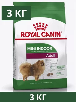 Корм Mini Indoor для мелких собак, живущих в помещении, 3кг ROYAL CANIN 237221679 купить за 2 166 ₽ в интернет-магазине Wildberries