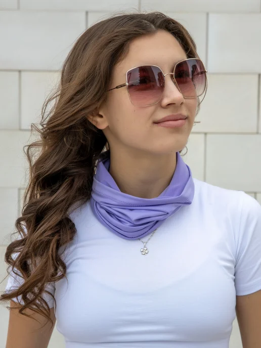 UVAJUHA Бандана,повязка на голову,снуд, бафф, фиолетовый, фото 2