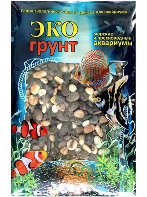 Экогрунт Грунт для аквариума Феодосия галька № 2, 10 - 15 мм 7 кг, 7 кг, фото 2