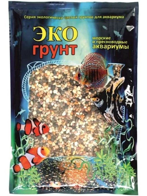 Экогрунт Грунт для аквариума Феодосия галька мини 1 - 3 мм 1 кг, 1 кг, фото 2
