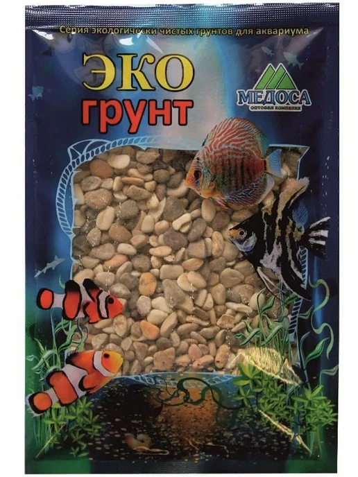 Экогрунт Грунт для аквариума Реликтовая галька № 3, 6 - 10 мм 7 кг, 3,5 кг, фото 2