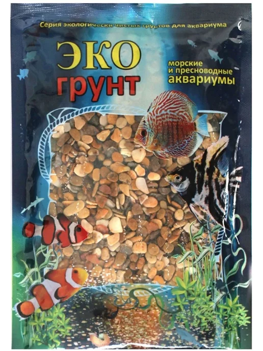 Экогрунт Грунт для аквариума Каспий галька № 2, 5 - 10 мм 3,5 кг, 3,5 кг, фото 2