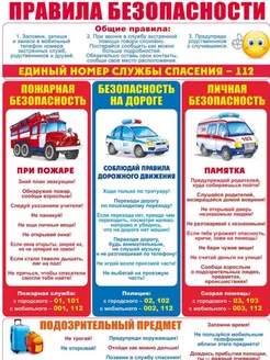 Плакат А2 Правила безопасности