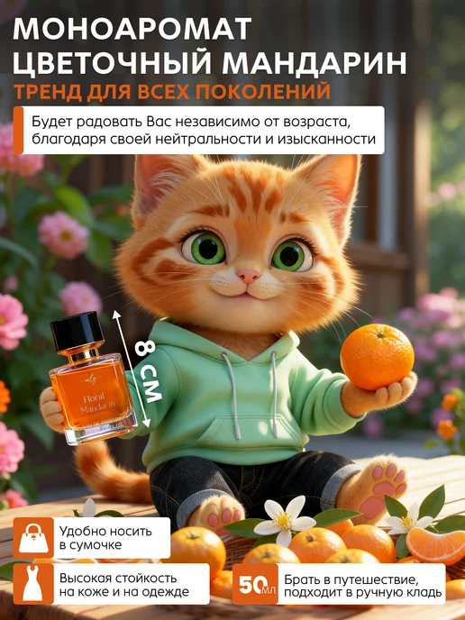 JUNGLEWATER Цветочный мандарин Floral mandarin духи 50 мл, 50 мл, фото 3