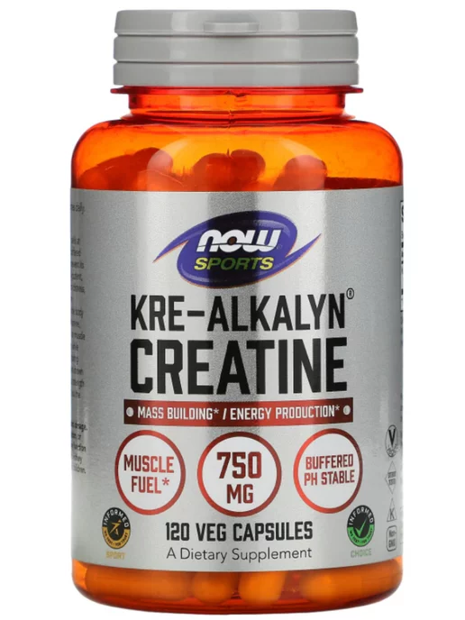 NOW Креатин моногидрат, KRE-ALKALYN CREATINE, 120 вег.капсул, вариант, фото 2