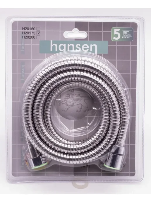 Hansen Шланг для душа 150см, серый, фото 5
