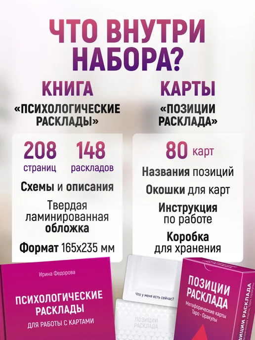 MAK.arcanes Психологические Расклады + Позиции расклада. Книга и Карты, вариант, фото 2