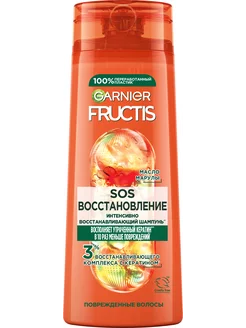 Garnier Fructis Укрепляющий шампунь для волос Фруктис, SOS Garnier 237341745 купить за 291 ₽ в интернет-магазине Wildberries