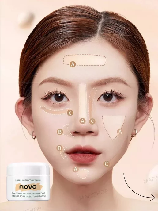 Concealer Консилер для лица, бежевый, фото 4