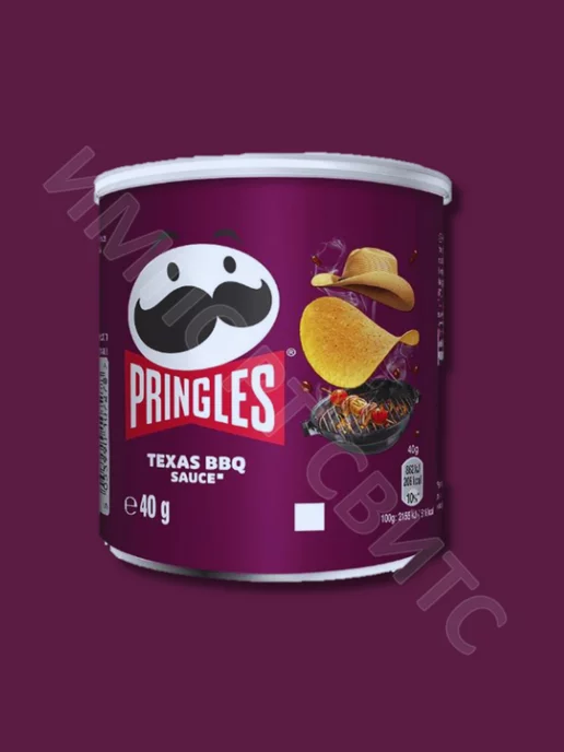Pringles Чипсы Принглс Texas BBQ Sauce 40г х 6шт, 40 г, 6 шт, фото 2