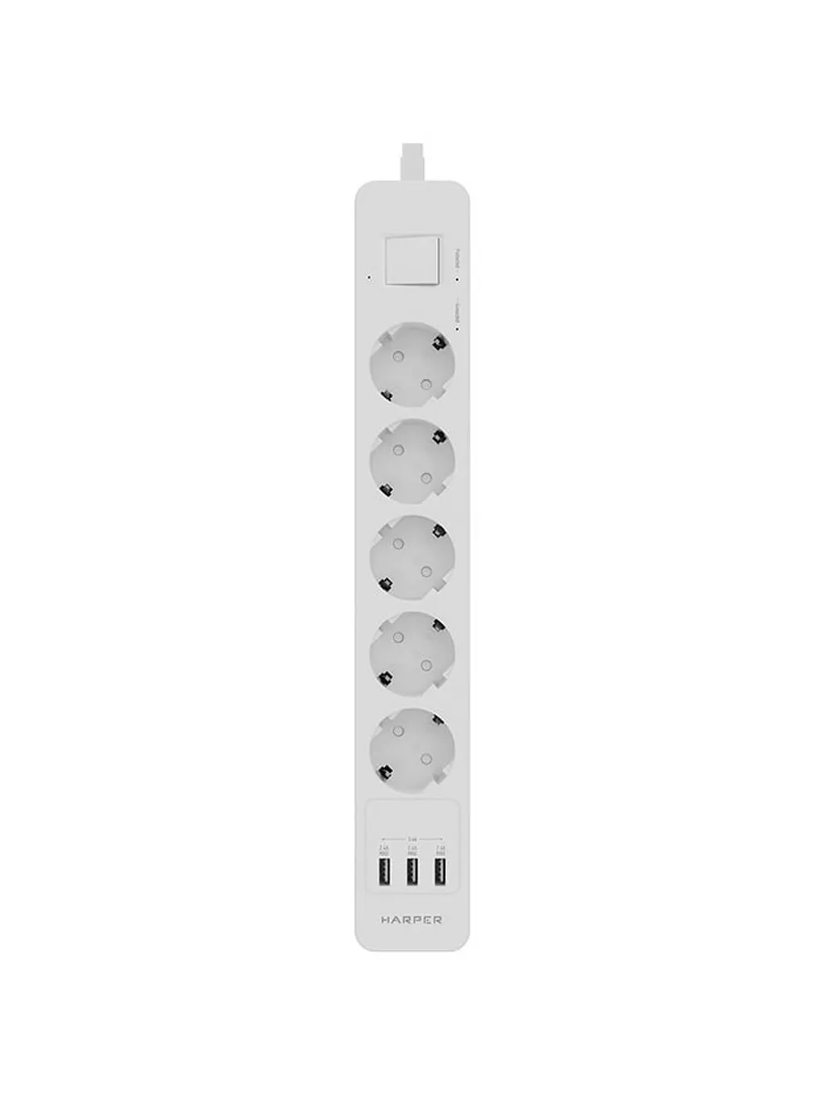 Сетевой фильтр с USB зарядкой UCH-560 White (5 роз,3 Harper купить по цене 3 542 ₽ в интернет-магазине Wildberries | 237351479