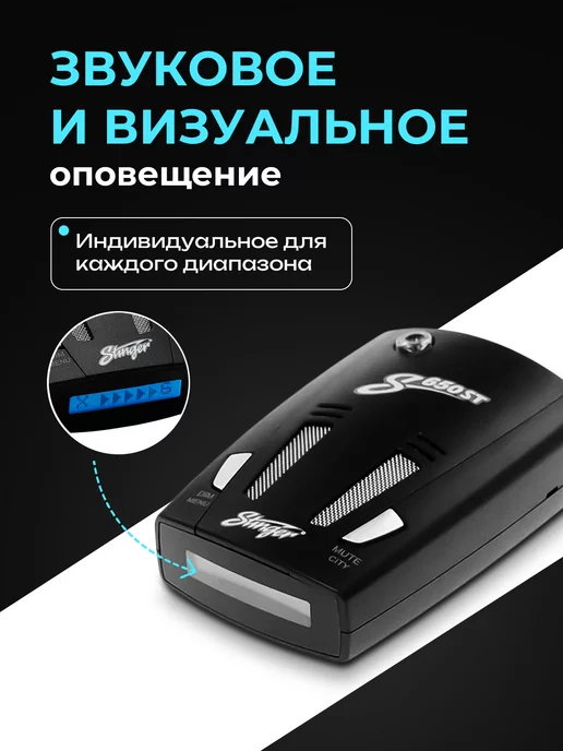 Stinger CAR Радар детектор автомобильный с голосовым оповещением, 2 шт, фото 4