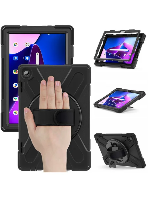 Fanoya Чехол для планшетного компьютера Lenovo Tab M10 10.1 (3rd, черный, фото 7