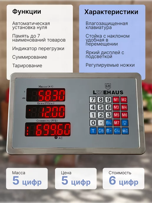 Весы торговые напольные на 500кг, 500 кг, фото 3