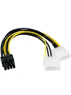 Переходник блока питания для 2xMolex - PCIe 8 pin