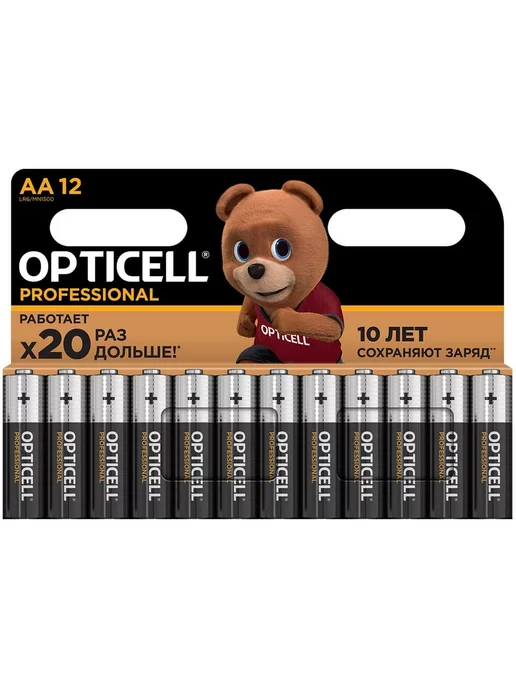 OPTICELL Батарейка Professional LR6 MN1500 (12 шт), 12 шт, фото 3