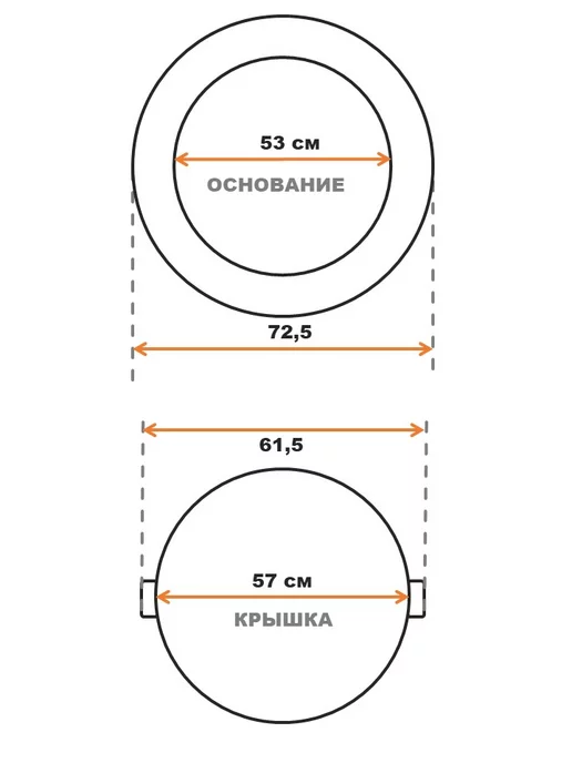 СантехБар Круглый канализационный люк, черный, фото 2