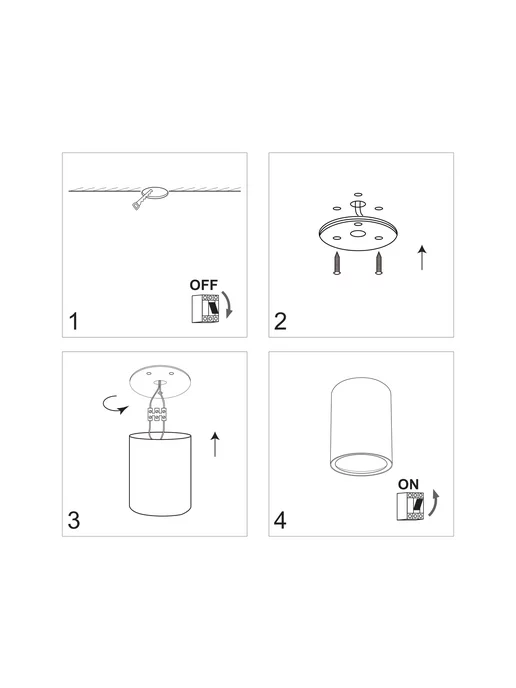 AMBRELLA LIGHT Точечный спот светильник потолочный в спальню GU5.3, серый, фото 5