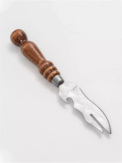 NZ SHOP Нож-вилка для снятия шашлыка с шампура, вариант, фото 5