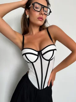 Корсет топ вечерний нарядный с чашками Miss Miu 237519330 купить за 1 923 ₽ в интернет-магазине Wildberries