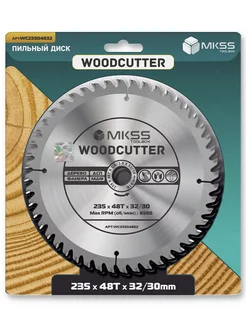 Диск пильный 235х48Тх32 30мм "Woodcutter" по дереву MKSS 237529041 купить за 919 ₽ в интернет-магазине Wildberries