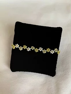 Браслет из бисера ромашки Ami made this 237538631 купить за 459 ₽ в интернет-магазине Wildberries